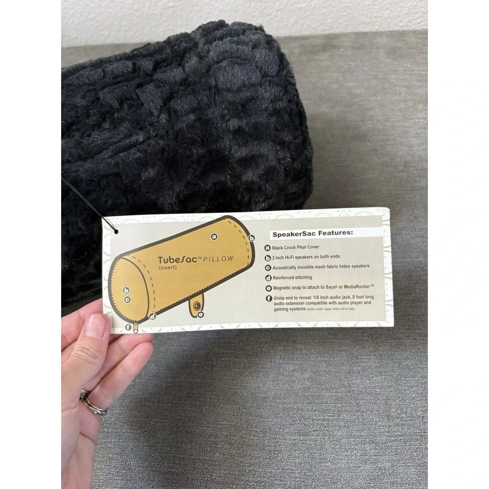 LoveSac Speakersac Pillow X 1 Black Crock Phurry Rare